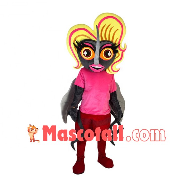 Fashion Model The Blonde Mosquito Lady Mascot Costume