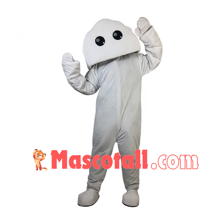 Lovely Cartoon Whole White Cloud Doll Mascot Costume