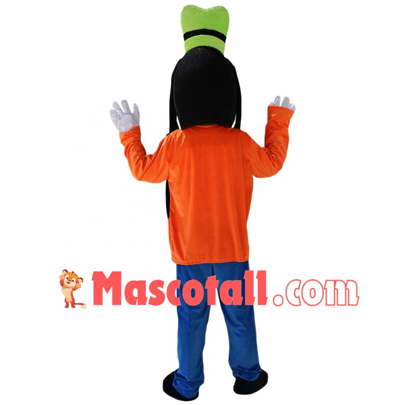 Lively Cartoon Goofy In The Vest Mascot Costume