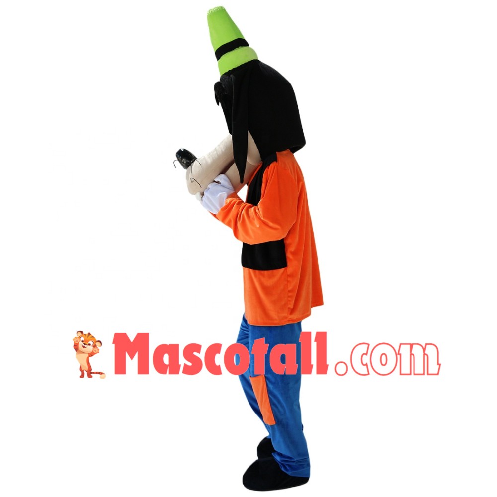 Lively Cartoon Goofy In The Vest Mascot Costume