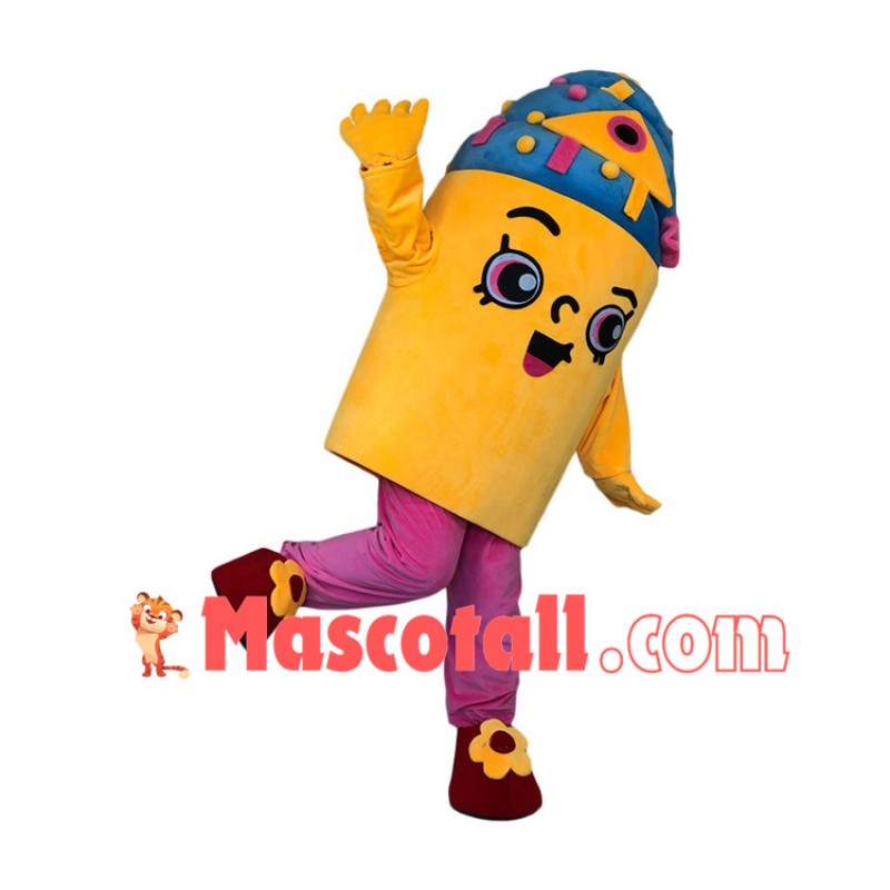 Blueberry Flavored Cupcake Filled With Sugar Granules Mascot Costume