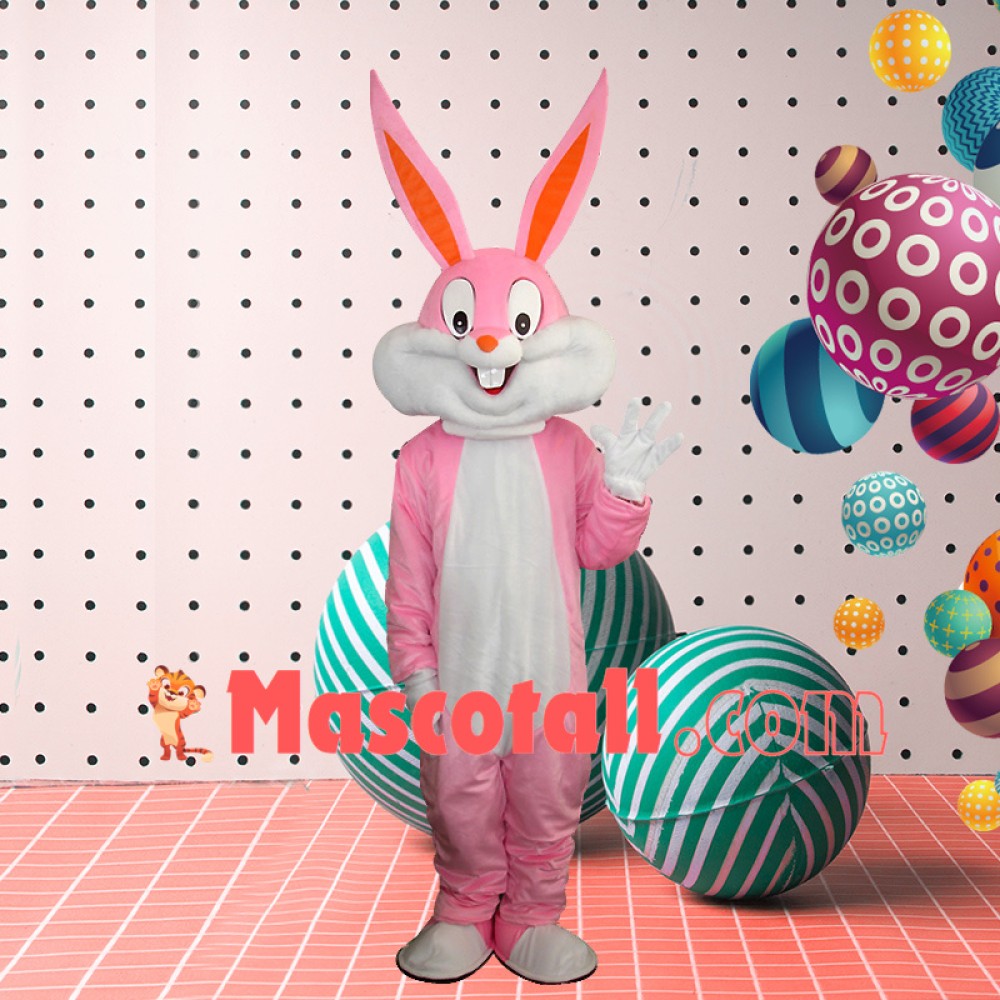 Bright Colored Cartoon Bugs Bunny Mascot Costume