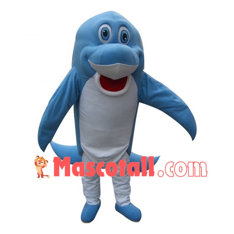 Adult Standing Version Dolphin Mascot Costume