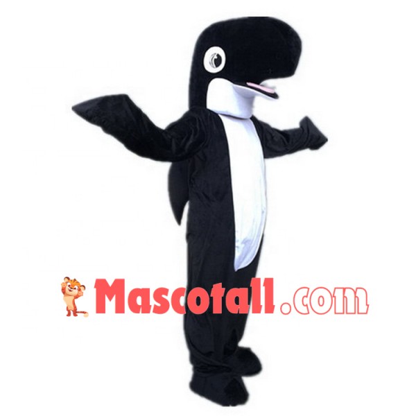Customized Black Whale Mascot Costume