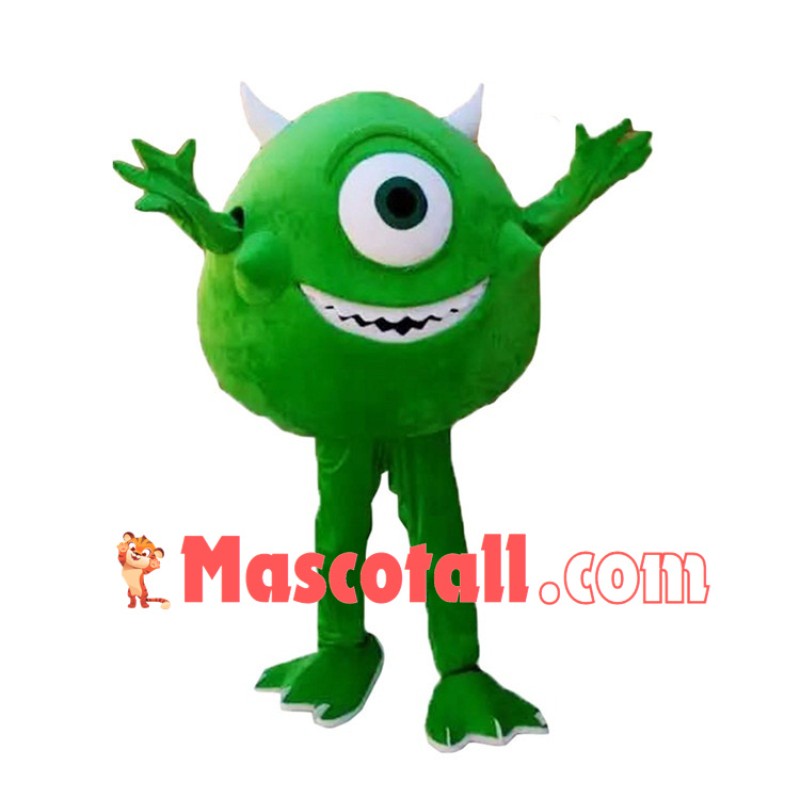 One-eyed Monster Mike Wazowski Mascot Costume
