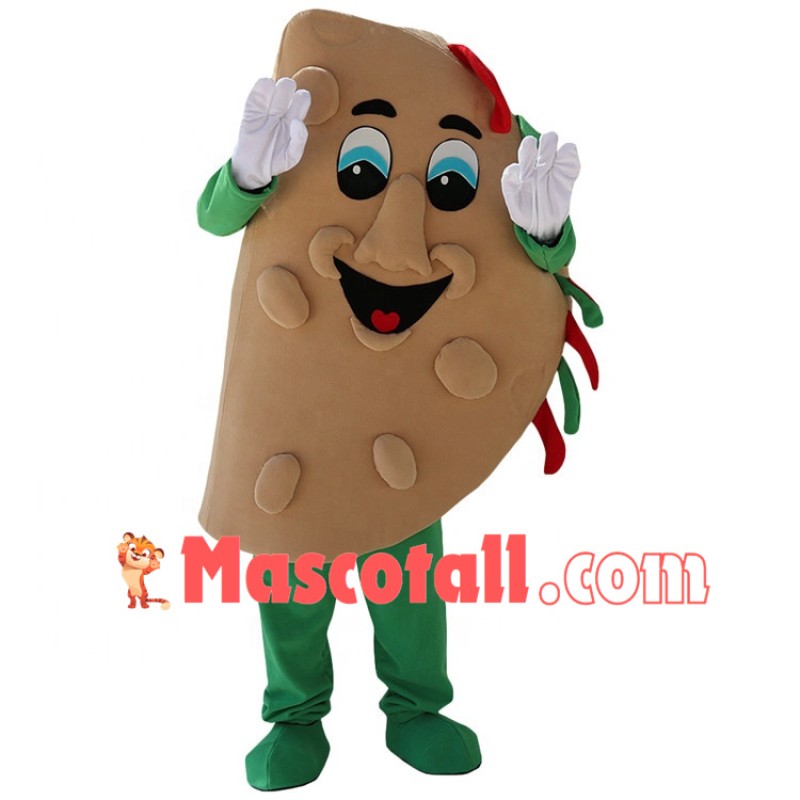 Fluffy Pancake Full of Vegetable Fillings Mascot Costume