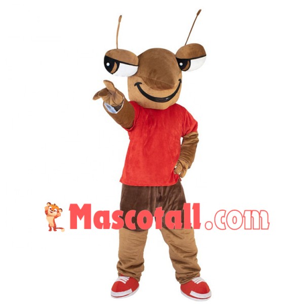 Brown Giant Fly With Eyes Isolated Mascot Costume