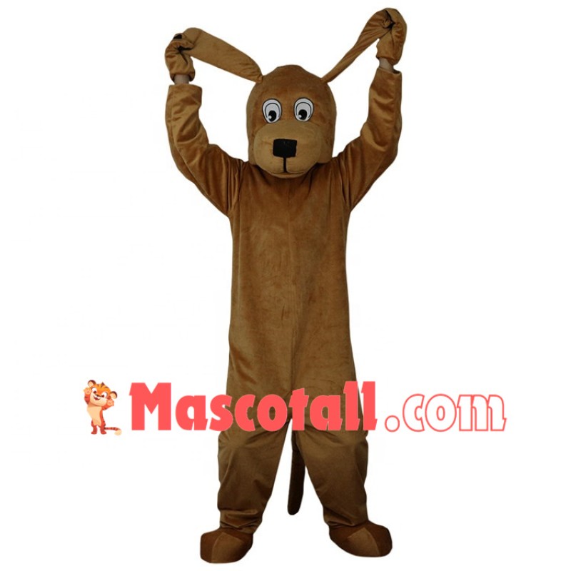 Naughty House Dog Pulling Ears Mascot Costume