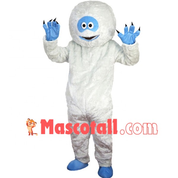 White Snow Monster With Sharp Claws Mascot Costume