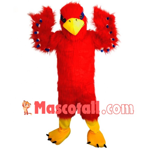 The Waving Wings Red-haired Falcon Mascot Costume