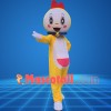 Adorable Cartoon Dorami With Bow Mascot Costume