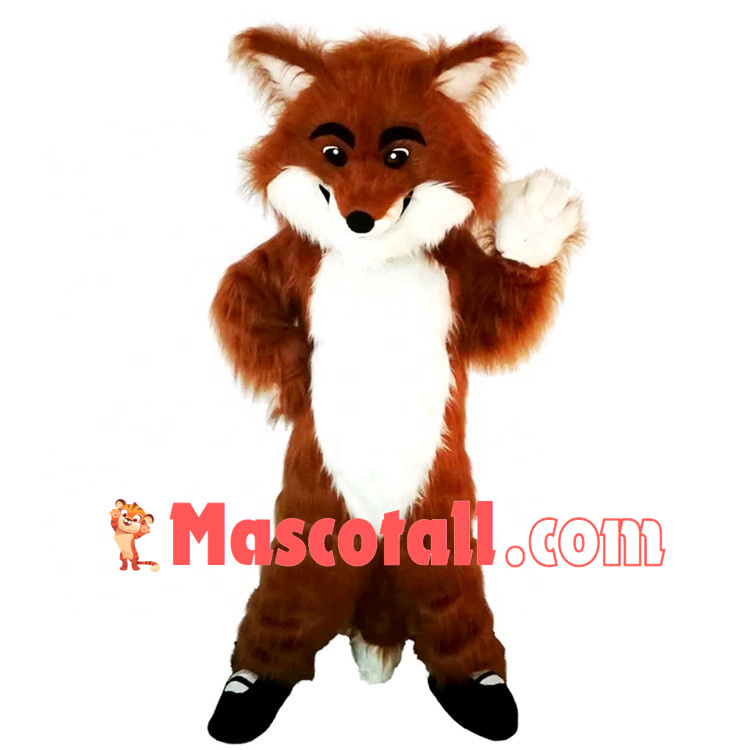 Playful The Messy Hairy Fox Mascot Costume