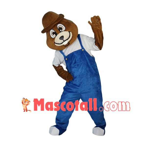 Mr Squirrel In Casual Clothes Mascot Costume