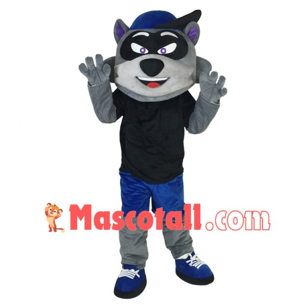 Raccoon Playing In The Playground Mascot Costume