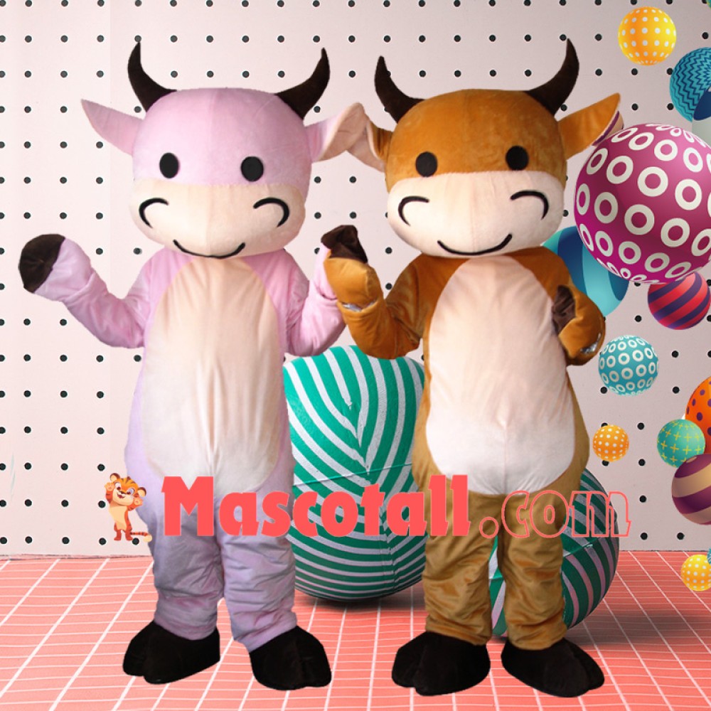 Colorful Calf Full of Childishness Mascot Costume