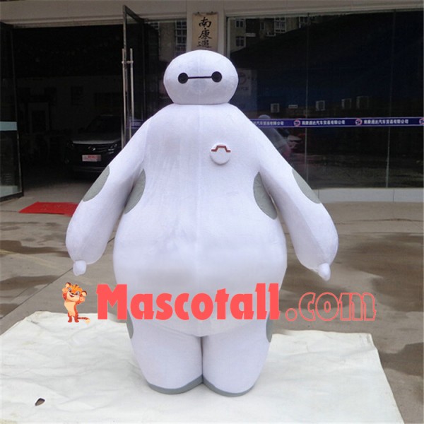 Chubby Robot Baymax Cartoon Mascot Costume