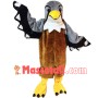 Professional Adult Brown & Gray Eagle Mascot Costume