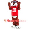 Energetic Tiger Player Mascot Costume For High School
