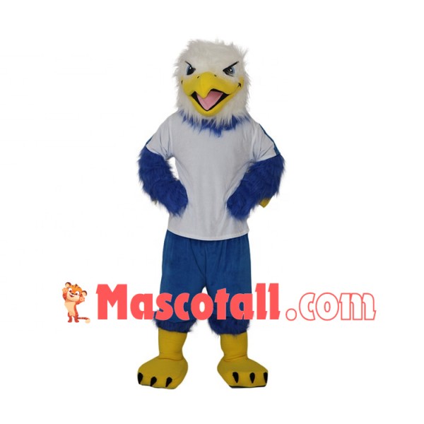 The Hale Blue Hairy Eagle Mascot Costume