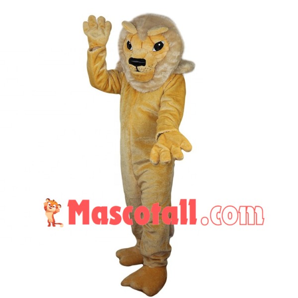 Wrestling Brown Male Lion Mascot Costume