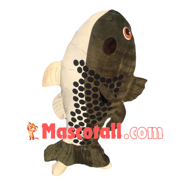 Vividly Erected Crucian Carp Mascot Costume