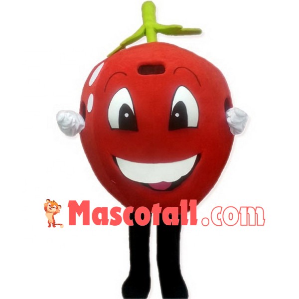 Lightweight Mature Red Apple Mascot Costume