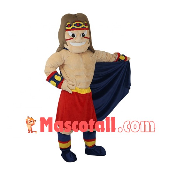 Victorious Samurai In The Arena Mascot Costume