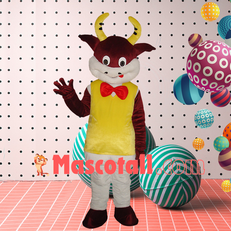 Lightweight Serving Cattle Mascot Costume