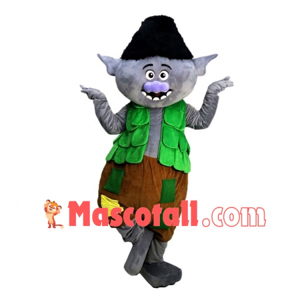 Bran of Elves With Gray-green Skin Mascot Costume