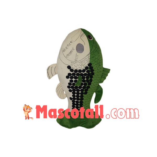 Swimming Green Deep-sea Fish Mascot Costume