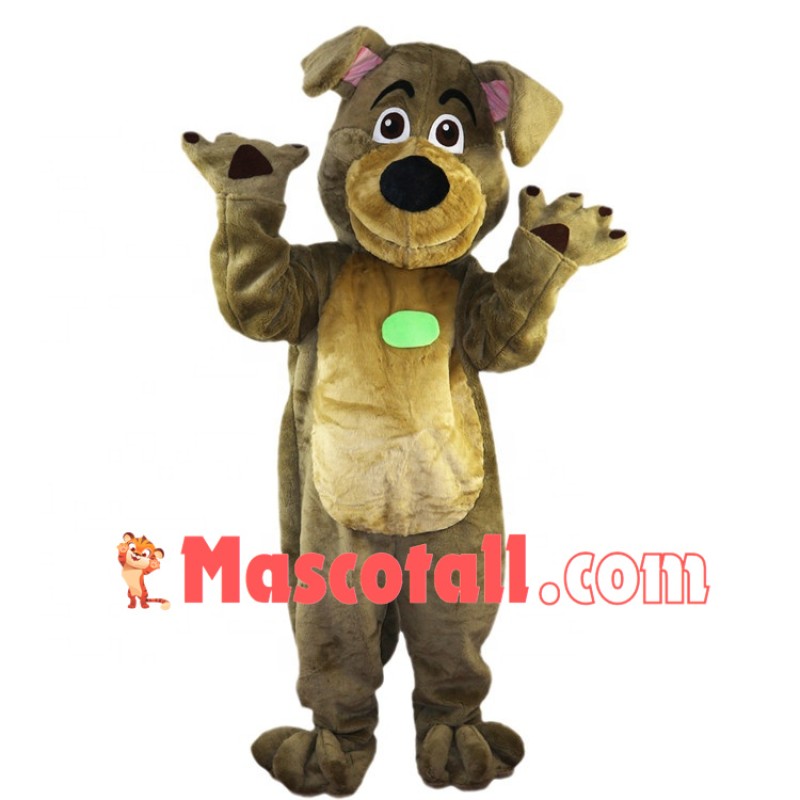 Amicable The Brown House Dog Mascot Costume