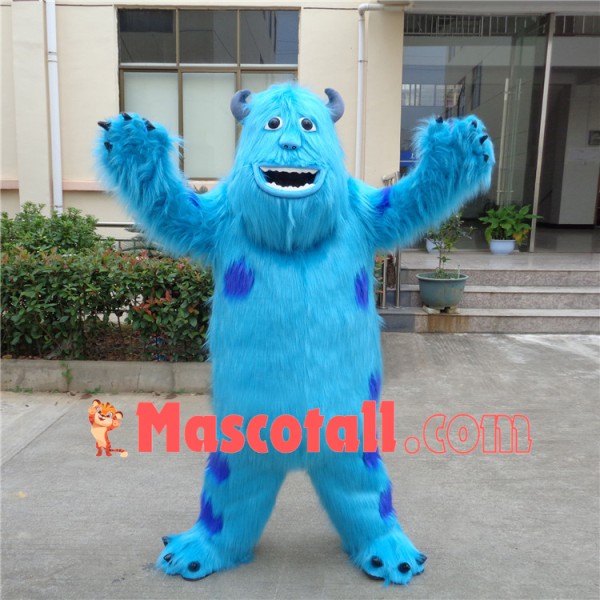 Blue Shaggy Monster Sullivan Mascot Costume