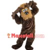 Mischievous Brown Furry Dog Mascot Costume
