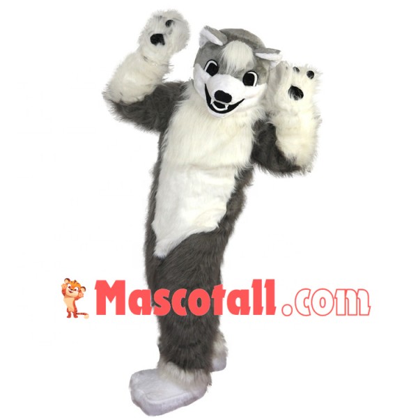 The Loyal Active Husky Mascot Costume