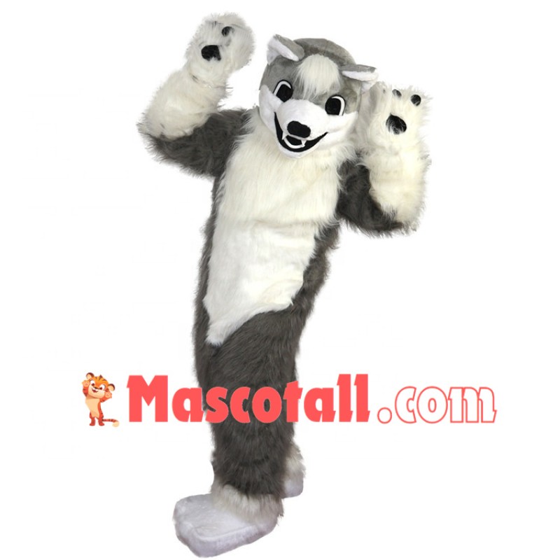 The Loyal Active Husky Mascot Costume