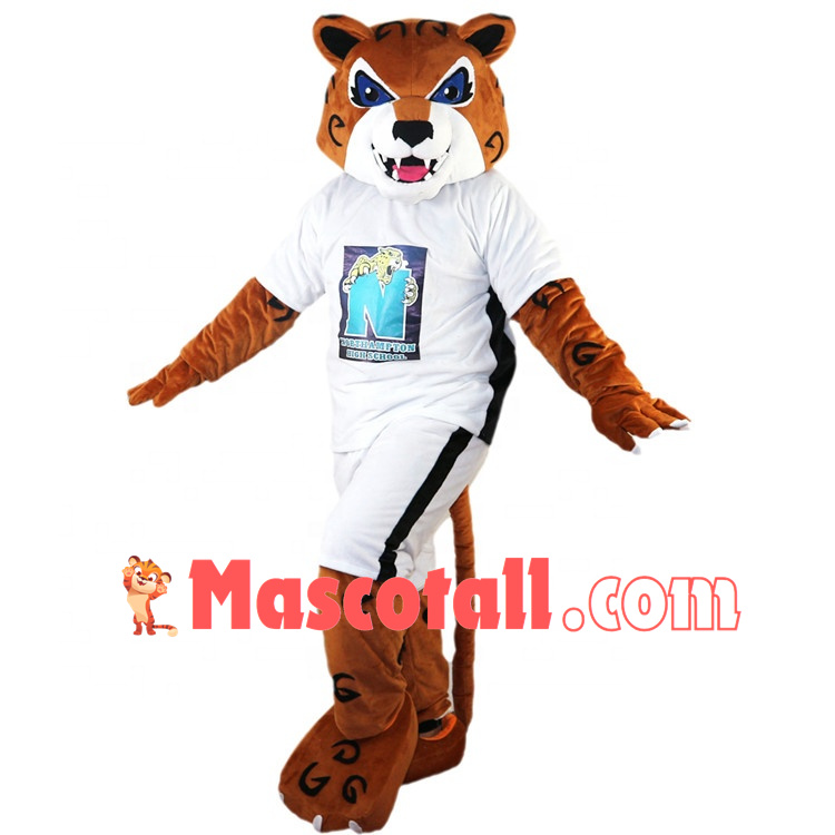 Tiger of High School Basketball Team Mascot Costume