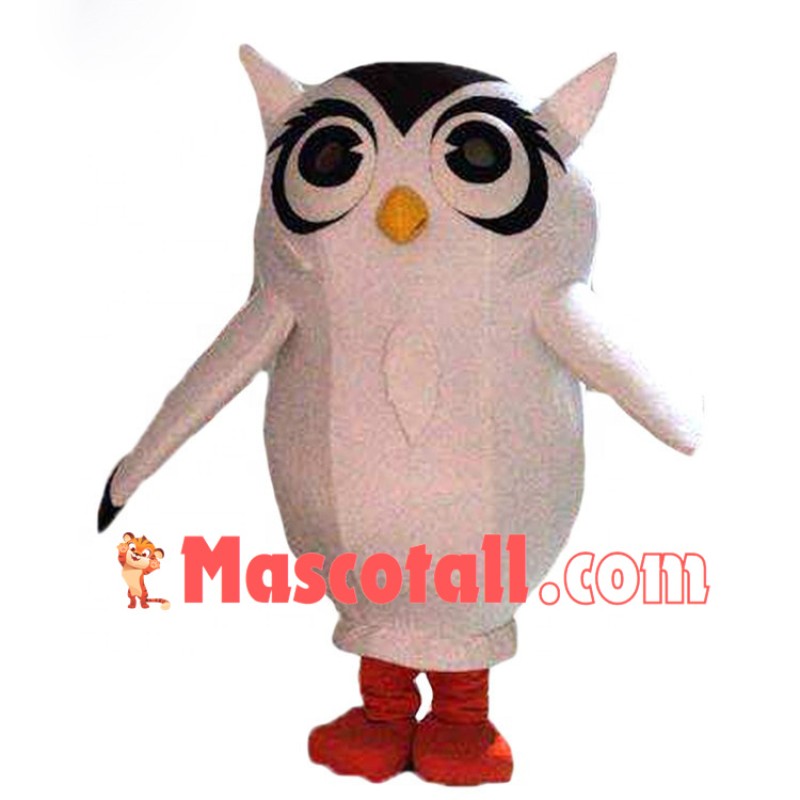 The Sharp Eared White Owl Mascot Costume