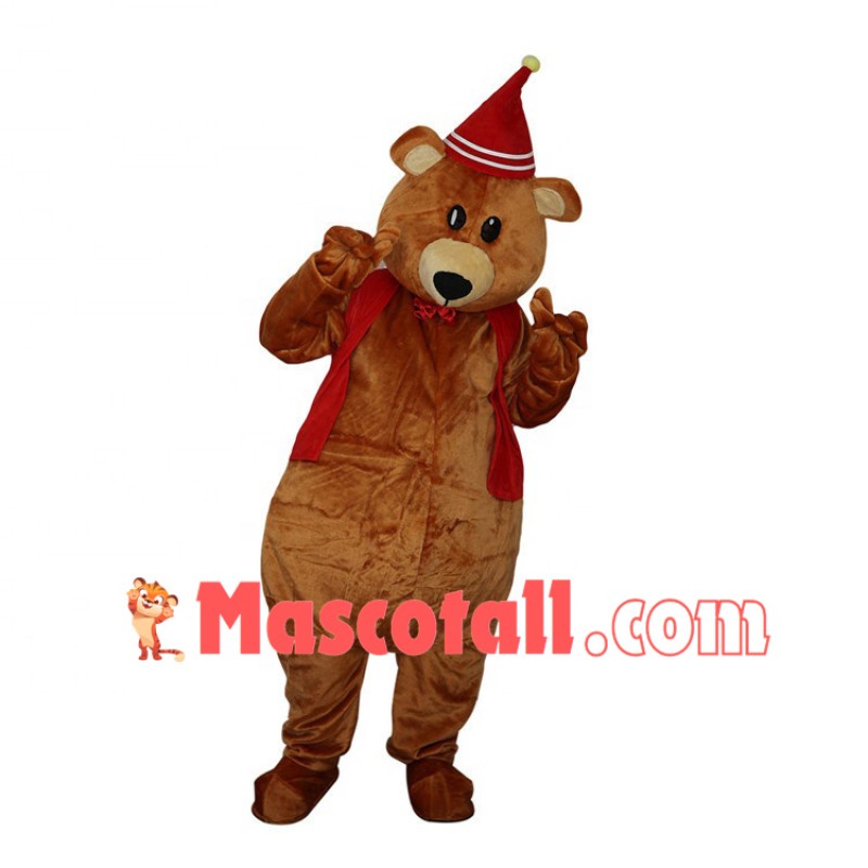 Christmas Bear For Celebration Mascot Costume