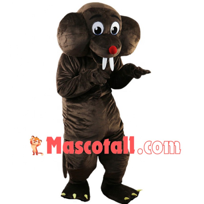 Wretched Brown Big-eared Groundhog Mascot Costume