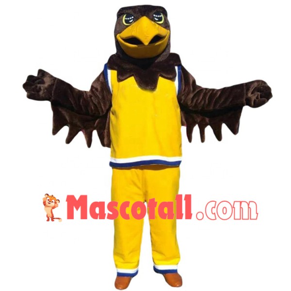 The Concentrated Eagle Player Mascot Costume