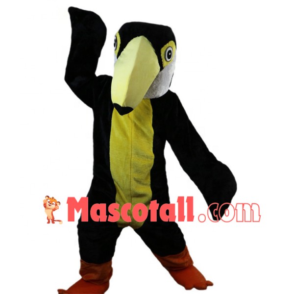 Beneficial Black Pointed Woodpecker Mascot Costume