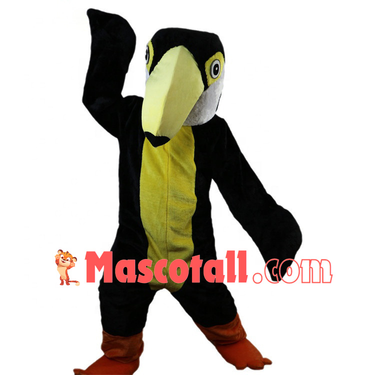 Beneficial Black Pointed Woodpecker Mascot Costume