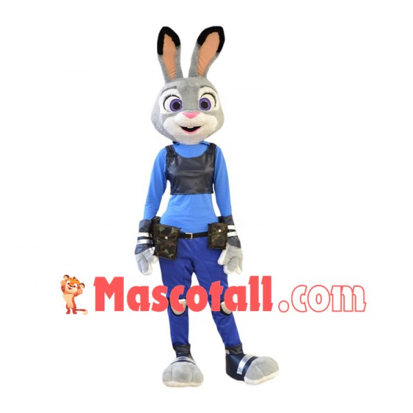 Police Officer Rabbit Judy Cartoon Mascot Costume