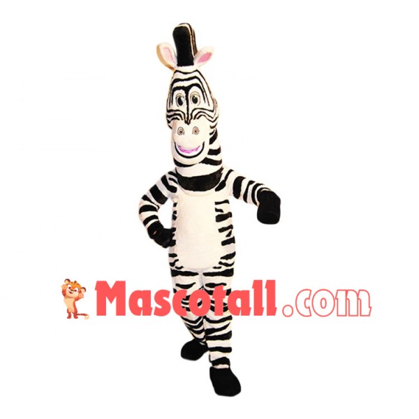 Passionate Zebra Marty Mascot Costume