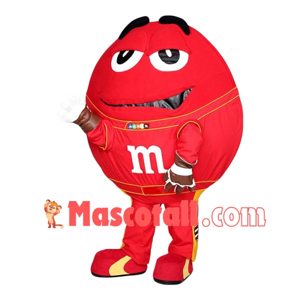 Red Original Chocolate Bean Mascot Costume