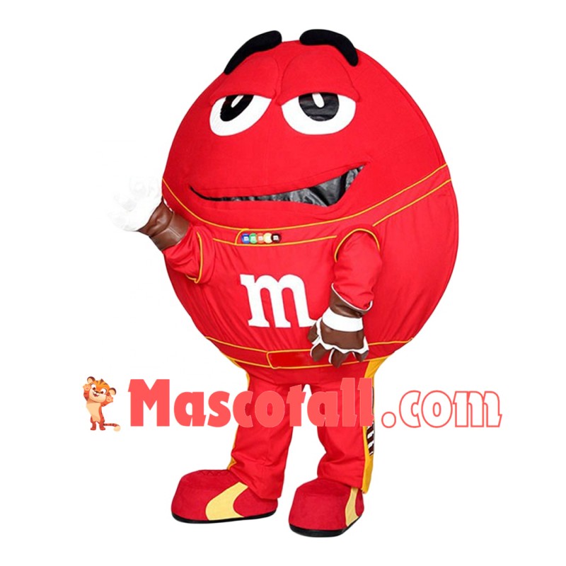 Red Original Chocolate Bean Mascot Costume