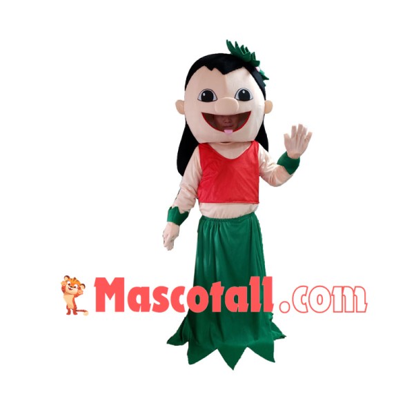 Minority Long-haired Girl Mascot Costume For Festival