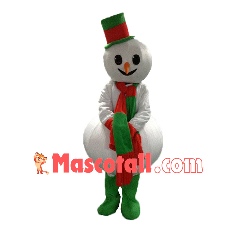 Adult Style Snowman Mascot Costume for Christmas Party