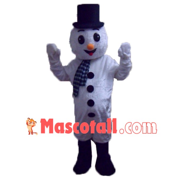 Kind Christmas Snowman Mascot Soft Costume