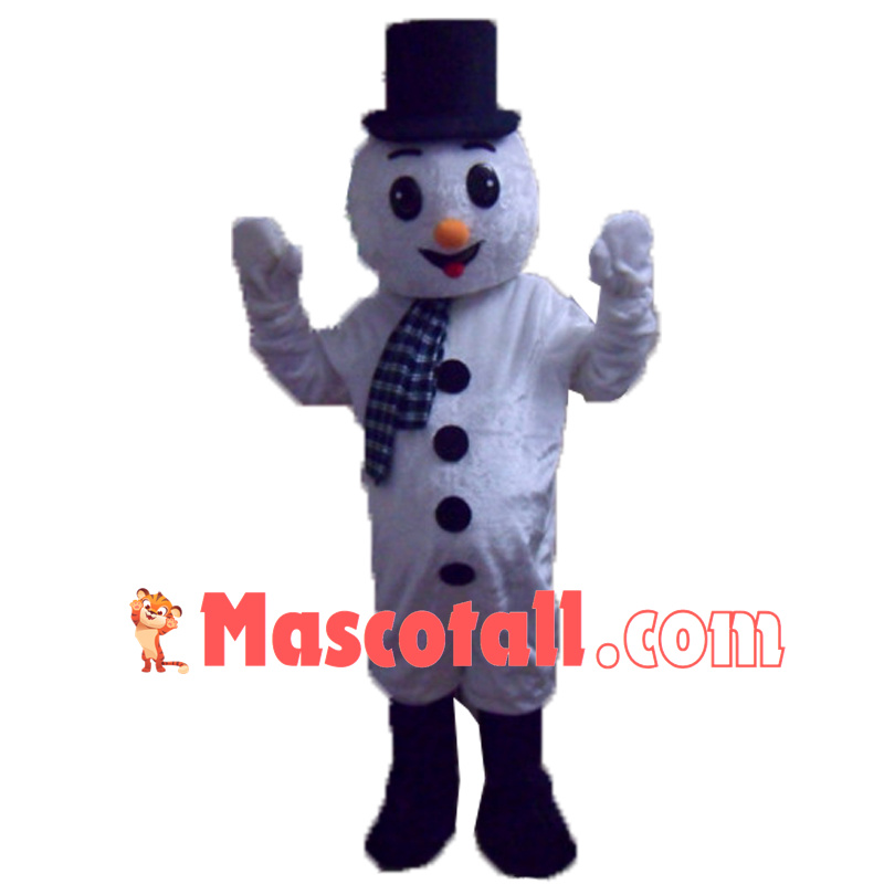 Kind Christmas Snowman Mascot Soft Costume